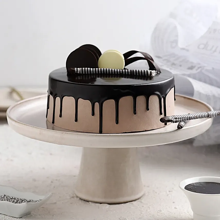 Decadent Chocolate Truffle Cream Cake - Image 4