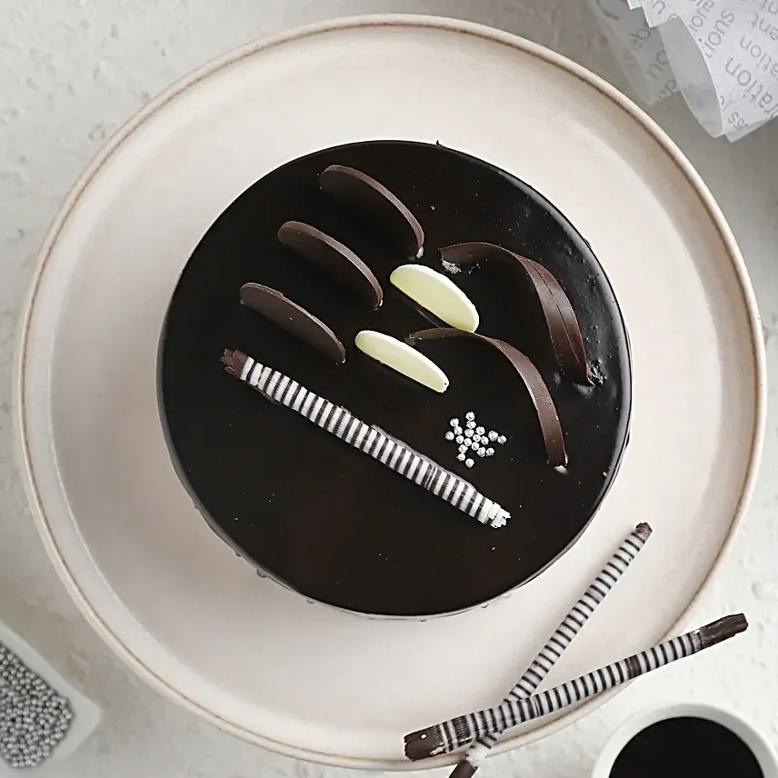 Decadent Chocolate Truffle Cream Cake - Image 3